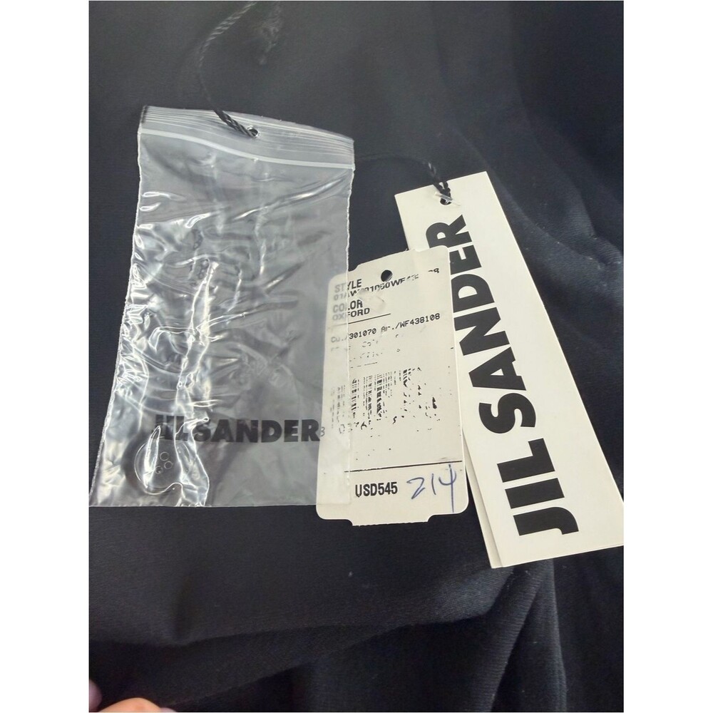 NWT Vintage Y2K Jil Sander Staight Leg Cuffed Knit Pants size 42/US8 Black Crop - Picture 7 of 10